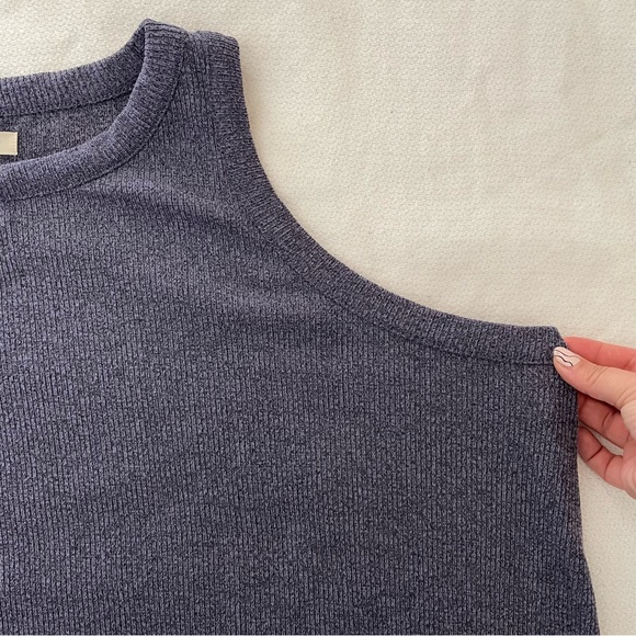 Madewell Plus Westville Tank Spacedye Ribbed Sleeveless Modesty Midi Dress NA628 - Picture 6 of 9